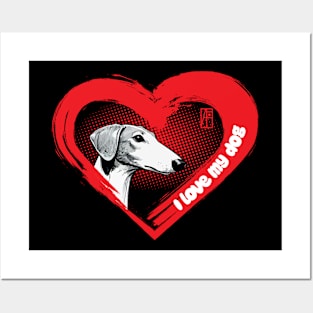 I Love My Ibizan Hound - Family dog - I Love my dog Posters and Art